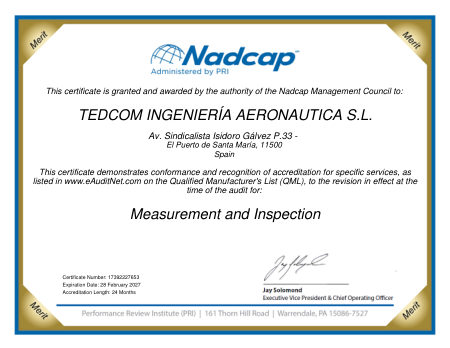 NADCAP Aerospace Measurement and Inspection