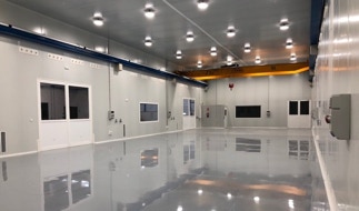 Sala limpia con ambiente controlado